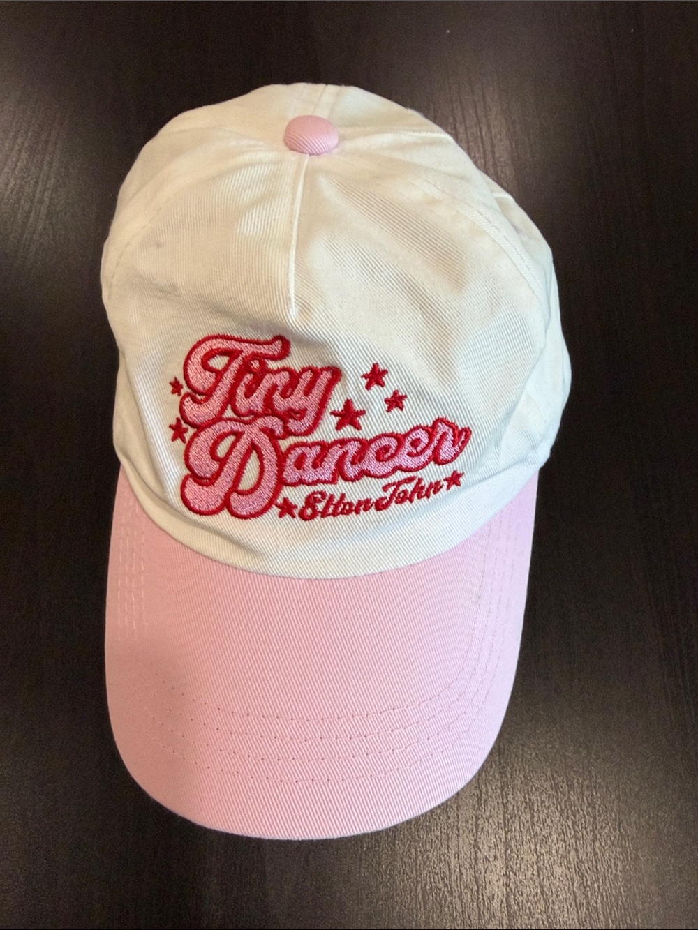 Cotton On Tiny Dancer Kids Cap - White and Pink